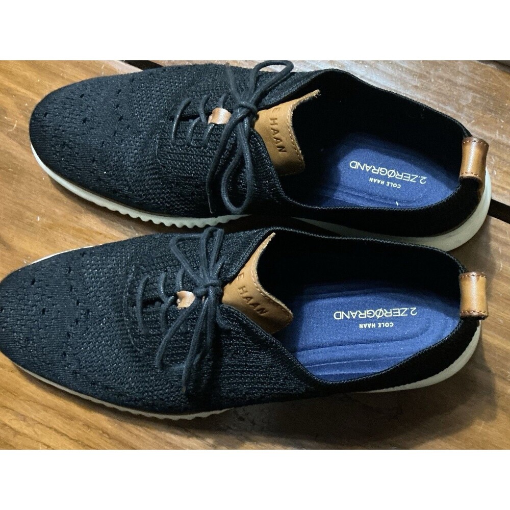 Cole Haan 2.Zerogrand Stitchlite Black Wingtip Oxford Mens Shoes Size 10M C27568 - Picture 6 of 7